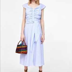 Sold Out Striped Zara Dress seen on Kate Middleton